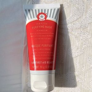 First Aid Beauty Purifying Mask with Red Clay | Acne Skin Rescue (3 oz)